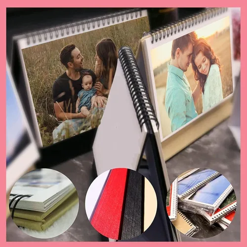 Miniatura 5 de Calendario de escritorio personalizado 2026 con tu foto, calendario mensual de 13 imágenes, regalo de bricolaje para la escuela, oficina, uso