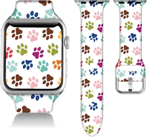 Miniatura 9 de Compatible con Apple Watch de béisbol de 38/40/41/42/44/45/46/1.929 in para mujeres y hombres, correa de silicona suave para regalo de caballo