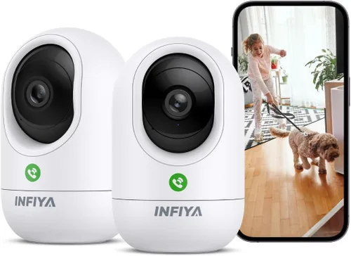 Miniatura 9 de INFIYA Cámaras 360 para Seguridad del Hogar - Cámara Interior de Monitoreo para Bebé/Niñera con Resolución Alta 2K y Llamada con un Toque