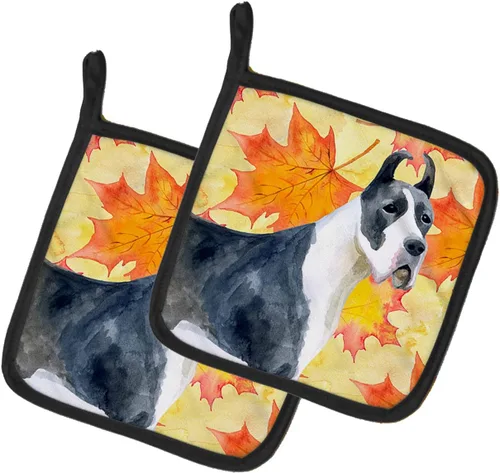 Miniatura 196 de Caroline's Treasures BB9655PTHD - Juego de soportes para ollas de cocina resistentes al calor, almohadillas calientes para horno, 7 1/2 x 7 1/2