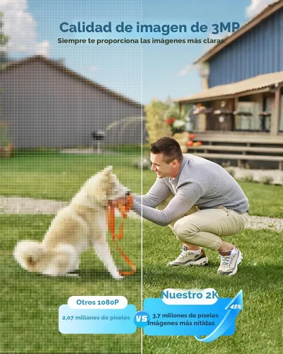 Miniatura 3 de SIIOOE Cámaras de Seguridad Inalámbricas para Exteriores con Energía Solar: Cámara WiFi 2K para Sistema de Seguridad del Hogar - Cámara con Sensor