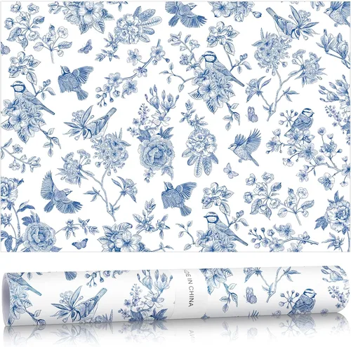 Miniatura 32 de Gersoniel 10 hojas de forros de cajones para aparadores, revestimientos de cajones perfumados, papel perfumado no adhesivo para estantes fragantes