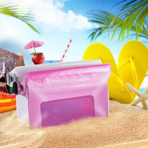 Miniatura 2 de Crenova Bolsa Impermeable con Correa para la Cintura IP68 Bolsa Impermeable para la Cintura con Pantalla Táctil Bolsa Seca con Cinturón Ajustable