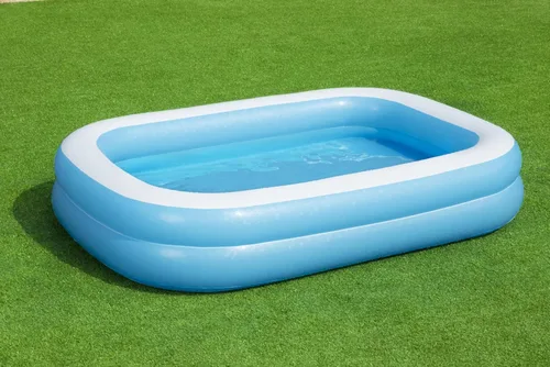 Miniatura 8 de Bestway 54006 Piscina inflable rectangular familiar, 103.1 x 68.9 x 20.1 in, azul/blanco