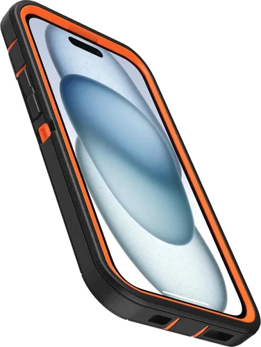 Miniatura 4 de OtterBox Funda de la serie Defender para iPhone 15, iPhone 14 y iPhone 13 (solamente), Realtree Blaze (camuflaje), sin pantalla, resistente