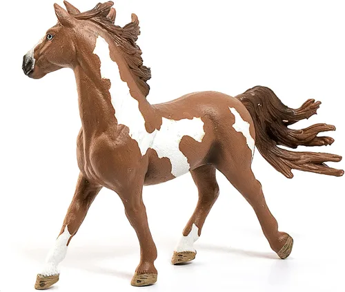 Miniatura 4 de Schleich Farm World, juguetes de animales realistas para niños y niñas, figura de caballo manchado de semental pinto, a partir de 3 años