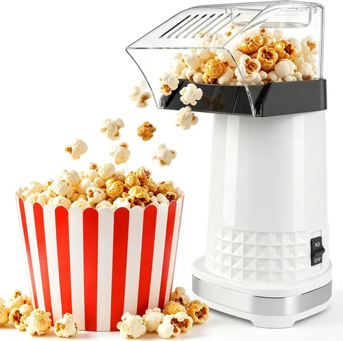 Máquina para hacer palomitas de maíz, aire caliente para aperitivos saludables sin aceite, máquina eléctrica de palomitas de maíz de 4.5 cuartos con