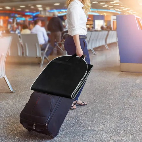 Miniatura 2 de Zilink Bolsa para trajes de 43 pulgadas Bolsas para trajes de viaje con bolsillos Funda transpirable para vestidos y trajes para almacenamiento