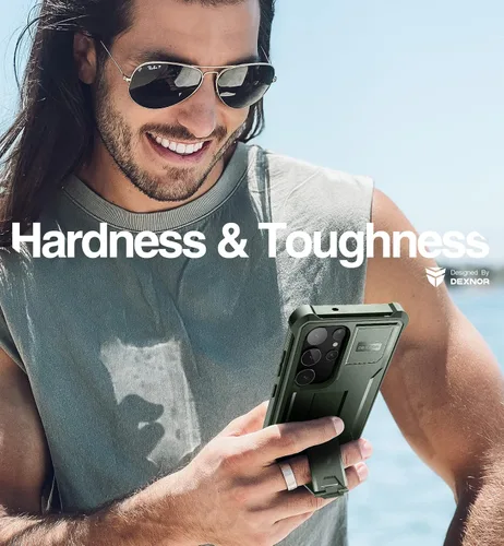 Miniatura 5 de Dexnor Funda de cuerpo completo para Samsung Galaxy S23 Ultra 5G/6.8 pulgadas, marco frontal extra, protección de grado militar, protector