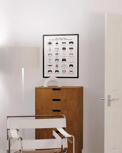 Miniatura 4 de HAUS AND HUES Póster retro de videojuegos para paredes, arte de pared para jugadores, decoración de sala de juegos (sin marco, 16 x 20)