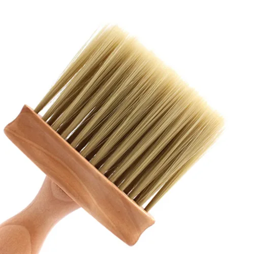 Miniatura 3 de KALLORY 2 unids peluquero cuello plumero cepillo profesional de corte de pelo kit para peluquería uso en el hogar mango para quitar el polvo