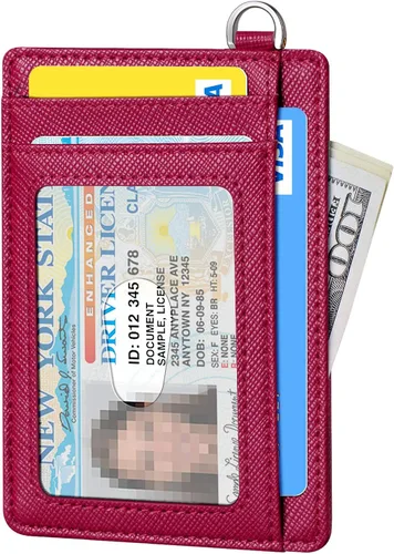 Miniatura 2 de FurArt - Cartera minimalista delgada con bolsillo frontal, bloqueo de identificación de radiofrecuencia (RFID), tarjetero, para hombres y mujeres