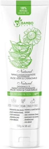 Miniatura 9 de Pasta dental natural sin flúor - Nano hidroxiapatita, remineralizante, para dientes sensibles, blanqueadora y tubo de cero desperdicio - Recomendada