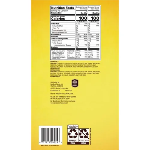 Miniatura 5 de Snyder's of Hanover Paquete variado de pretzels, 20 unidades de 0.92 onzas