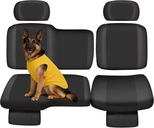 Miniatura 11 de BORDAN Funda de asiento UTV para Polaris Ranger 500 700 800 2002-2008 (solo asiento delantero), resistente al agua 1680D, protección completa, juego