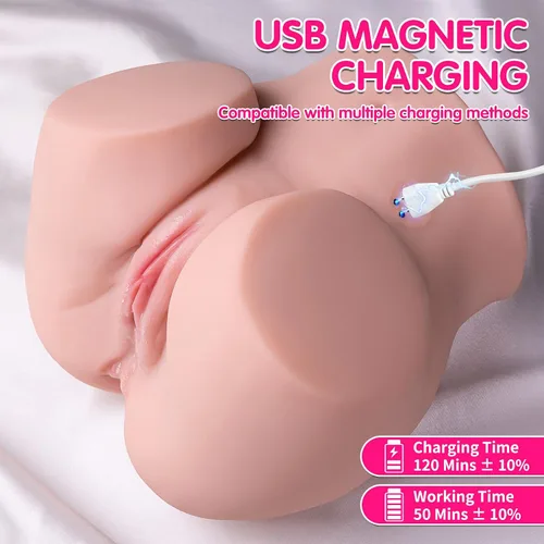 Miniatura 7 de Muñeca adulta de 8 libras, muñeca novedosa de doble canal con 7 modos, muñeca para hombre Muñeca de compañía, suave y segura para el cuerpo