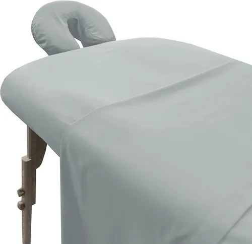 Miniatura 21 de London Linens Juego de sábanas de microfibra suave para mesa de masaje de 3 piezas, incluye funda para mesa de masaje, sábana bajera ajustable