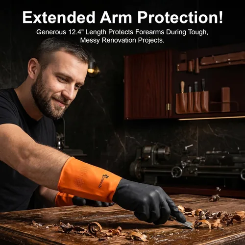 Miniatura 3 de Gastody™ - Chemical Resistant Gloves, Reusable,Heavy Duty Safety Work Gloves,Resist Acid,Oil,Alkali - S-M-L-XL-XXL