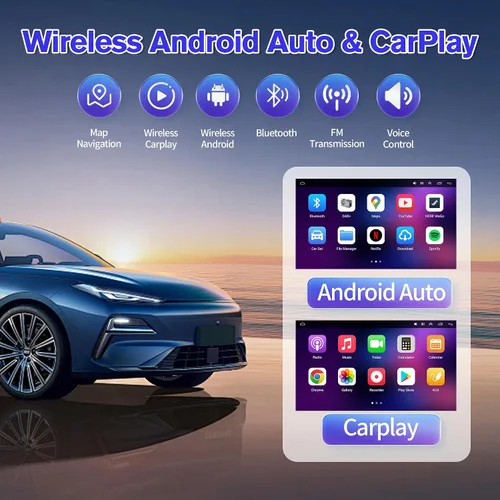 Miniatura 4 de [4+64G] 9.7" Radio de estéreo de coche para Ford F150 2009 2010 2011 2012 2013 2014 Android 13 Radio de pantalla táctil de actualización con Carplay