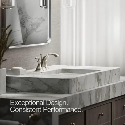 Miniatura 5 de Kohler K-393-N4-CP Devonshire - Juego de llaves de lavabo, 393-N4-BN Níquel cepillado