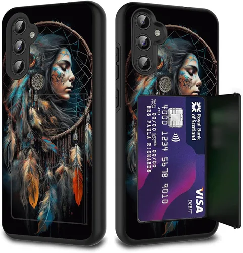 Miniatura 105 de Funda híbrida de doble capa con función atril para Samsung Galaxy A16 5G de 6.9 pulgadas, diseño de vaca con bandera estadounidense