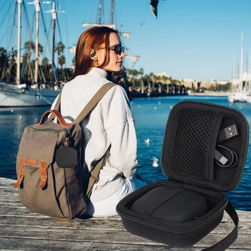 Miniatura 8 de Aenllosi Funda rígida para auriculares SHOKZ/AfterShokz OpenFit OpenFit con Bluetooth inalámbricos, con cubierta de silicona antiarañazos de cuerpo