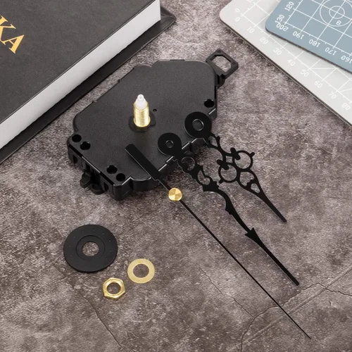 Miniatura 5 de Hicarer Kit de movimiento de reloj de cuarzo para bricolaje, péndulo de mecanismo de movimiento de reloj de repuesto