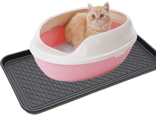 Miniatura 3 de Paquete de 2 alfombrillas de bandeja multifuncionales grandes lavables para interiores o exteriores para zapatos, botas, plantas, macetas, latas