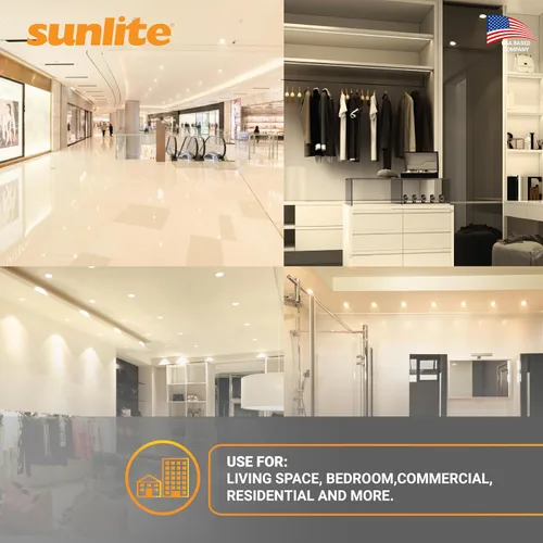 Miniatura 6 de Sunlite 41828 AR111 Bombilla reflectora, COB, ángulo de haz de 12 grados, 10 vatios, (equivalente a 75 vatios), 750 lúmenes, base de terminal