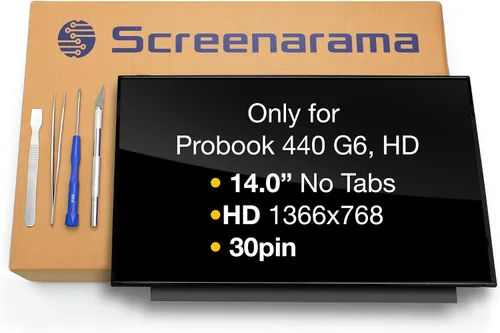 Miniatura 7 de SCREENARAMA Nueva pantalla de repuesto para N140HCA-EAC REV.C1, sin pestañas, FHD 1920x1080, IPS, mate, pantalla LED LCD con herramientas