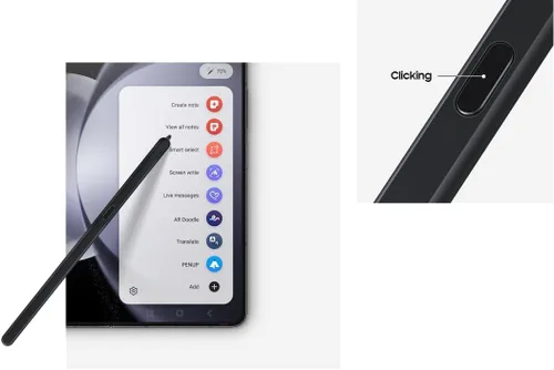 Miniatura 5 de S Pen solo para teléfonos Galaxy Fold 6/5, Galaxy Z Fold 6 S Pen Fold Edition Slim, punta de 0.059 in, 4096 niveles de presión (naranja)