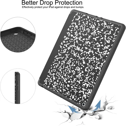 Miniatura 5 de Soke - Funda para iPad de 9ª generación 2021/8ª generación 2020/7ª generación 2019 con soporte para lápices - Funda de protección premium a prueba