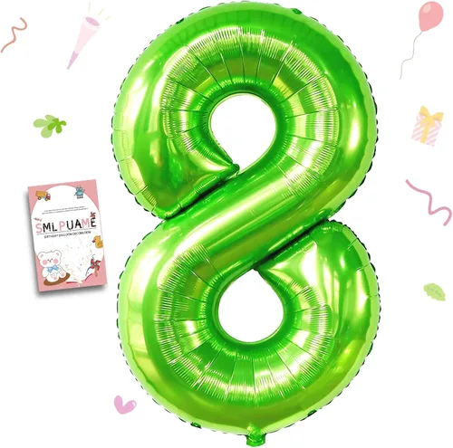 Miniatura 211 de Globos de números de 40 pulgadas del 0 al 9 dorados grandes del número 0, globos digitales para suministros de decoración de celebración de fiesta