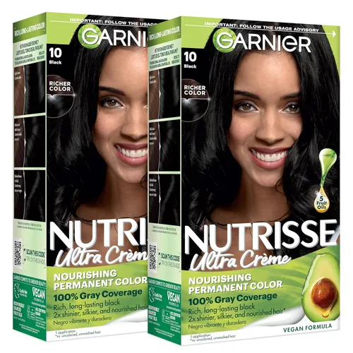 Miniatura 24 de Garnier Nutrisse - Tinte permanente en crema nutritiva para el cabello, 73 rubio dorado oscuro (Honey Dip), 2 unidades (el empaque puede variar)