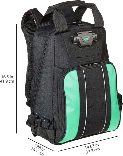 Miniatura 6 de Amazon Basics Mochila para herramientas, bolsa iluminada, color negro, 55 bolsillos