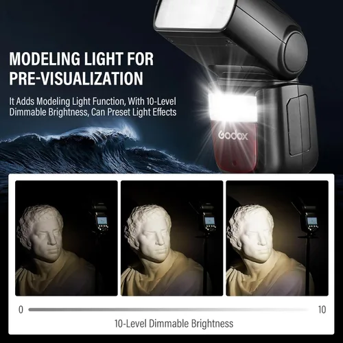 Miniatura 2 de Godox Flash V860III-C para cámaras Canon, flash automático TTL con batería recargable de iones de litio, 480 tomas de potencia completa, HSS