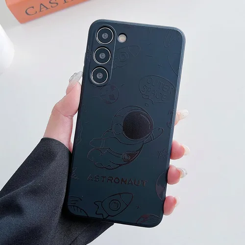 Miniatura 79 de Yonds Queen para Samsung Galaxy S21 Funda Linda, Diseño de Astronauta de Dibujos Animados, Espacio, Luna, Cohete, Elegante Cubierta Amortiguadora