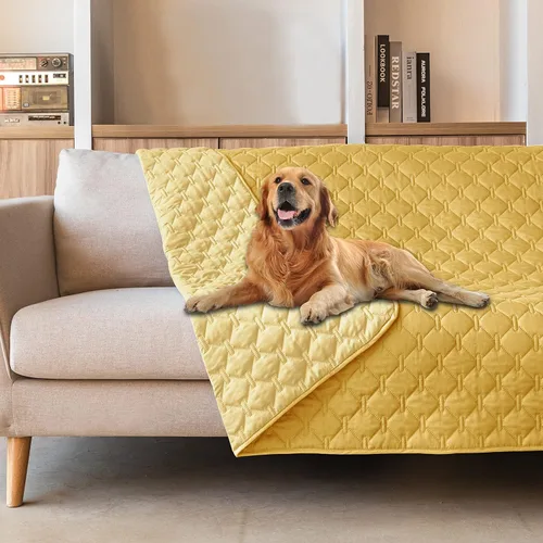 Miniatura 31 de gogobunny Manta 100% Impermeable de Doble Cara para Perros, Cubierta Suave para Cama de Mascotas, Reversible, Protege Muebles, Sillón, Sofá, Coche