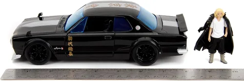 Miniatura 7 de Jada Tokyo Revengers 1:24 1971 Nissan Skyline GT-R - Coche fundido a presión y figura de Mikey de 2.75 pulgadas, juguetes para niños y adultos
