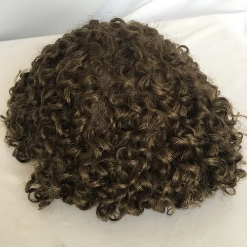 Miniatura 7 de Voloria Toupee - Sistema de reemplazo de cabello humano europeo para hombres, extensiones suaves y finas, súper completo, encaje suizo, 10 x 8 #4