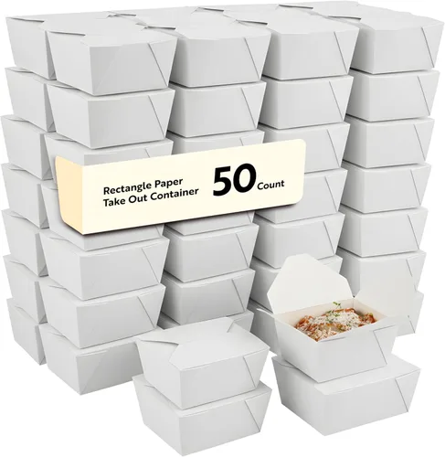 Miniatura 70 de Restaurantware Contenedor desechable para llevar, 30 oz / #1, negro