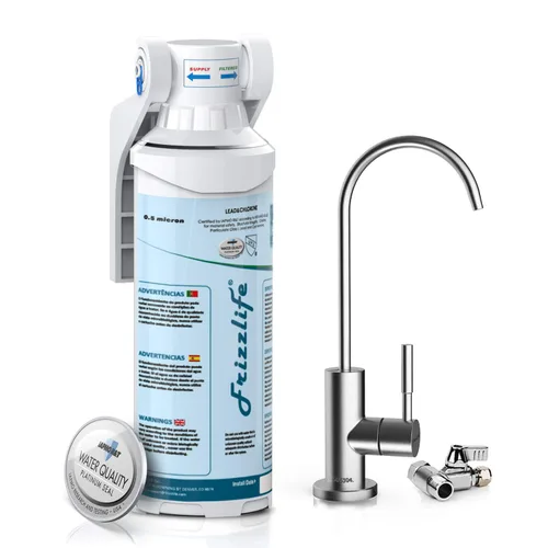 Miniatura 10 de Frizzlife Sistema de Filtro de Agua en Línea para Refrigerador, Máquina de Hielo, Debajo del Fregadero, Certificado 0.5 Micron, Reduce Cloro, Plomo