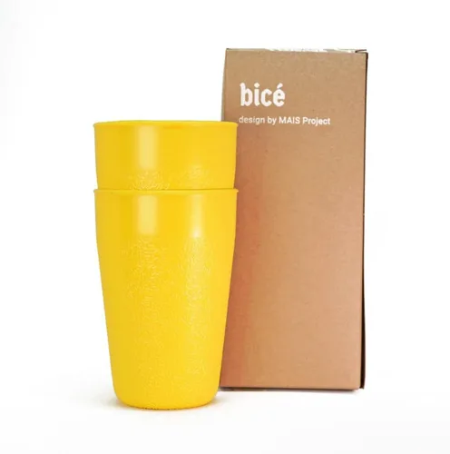 BiceColor - Vasos para beber, aptos para lavavajillas, irrompibles, respetuosos con el medio ambiente, vaso 100% reciclable que reduce la huella