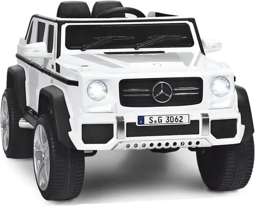 HONEY JOY vehículo eléctrico para paseo con licencia Mercedes-Benz Maybach G650, batería de 12 V, con control remoto, luces LED, música, arranque