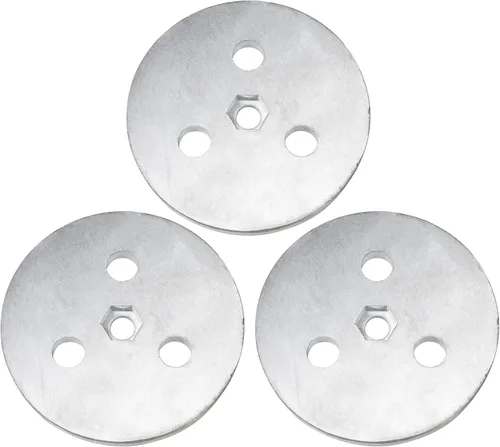 Miniatura 3 de Placa de ánodo de zinc con lazos de plástico, placa de zinc para colocar en tu cesta de espumadera, placa anticorrosión y electrólisis (3)