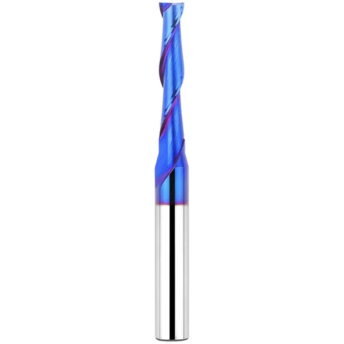Miniatura 40 de EANOSIC 5 brocas de compresión en espiral de 1/4 pulgadas, longitud de corte de 1-1/4 pulgadas, extralargas de 3 pulgadas, fresadora CNC de carburo