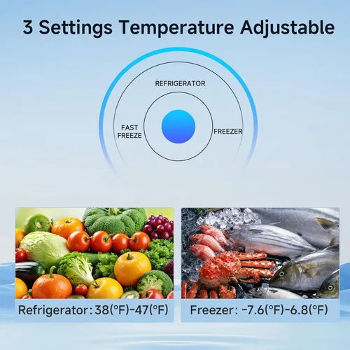Miniatura 4 de BANGSON - Congelador vertical, congelador independiente de 7.0 pies cúbicos, congelador/refrigerador vertical convertible de una puerta para cocina