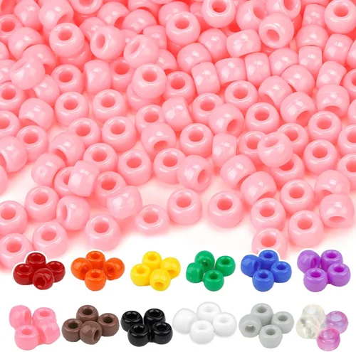 Miniatura 12 de Kit de Fabricación de Pulseras Dowsabel, Cuentas para Hacer Pulseras Poni, Kandi, Arcilla Polimérica, Cuentas con Cara Sonriente y Letras para Hacer