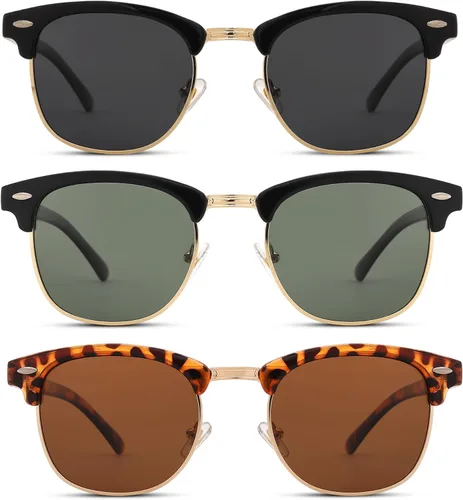 Miniatura 22 de Pro Acme Gafas de sol polarizadas semi sin montura con protección UV 400 para mujeres y hombres