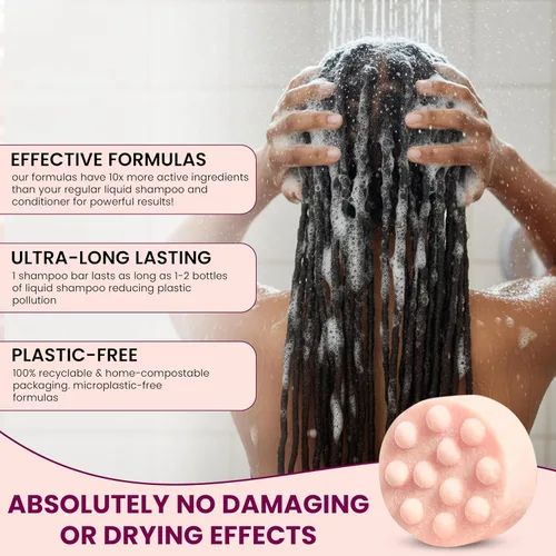 Miniatura 4 de Rastta Locs Organic Loc - Barra de champú con acondicionadores hechos para rastas, trenzas, rastas. Elimina la acumulación y los residuos